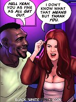 I dont know what that means on these interracial cartoons. Come closer and Ill tell you what it means